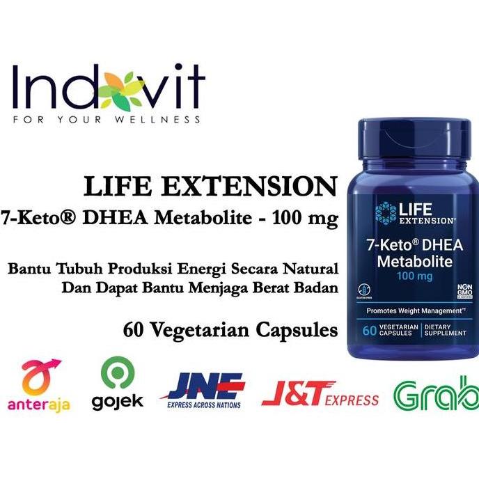 Life Extension 7 Keto DHEA Metabolite 100 mg 60 Vegetarian Capsules ORI USA 7 Keto DHEA