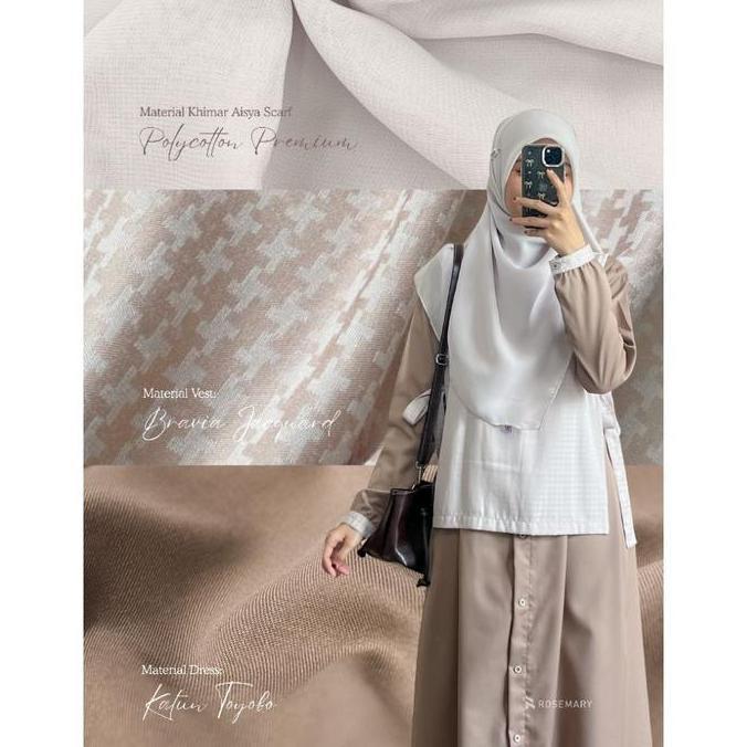 (BEST SELLER) SAKEENA SET (2 in 1 Dress + Vest/Rompi)| Dress Rompi Remaja | Dress Korea | Gamis Idul