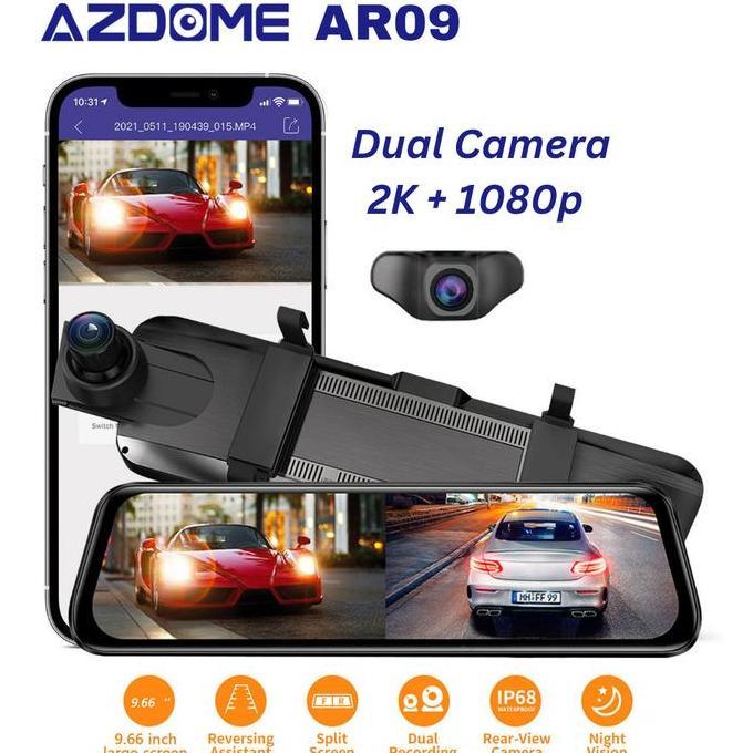 Azdome AR09 Car Dashcam Dash Camera Mobil Spion Kamera Mundur [terbaik]