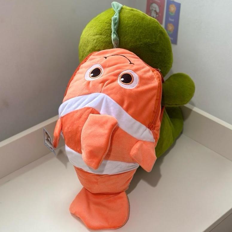 Unik Tas Boneka Hewan Ikan Nemo | Fish Nemo - Toys Doll Mainan Anak Karakter Animal Hewan Binatang B