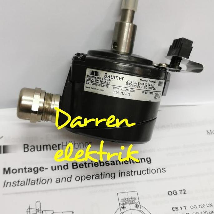 baumer rotary encoder incremental OG720 DN 1024 C1