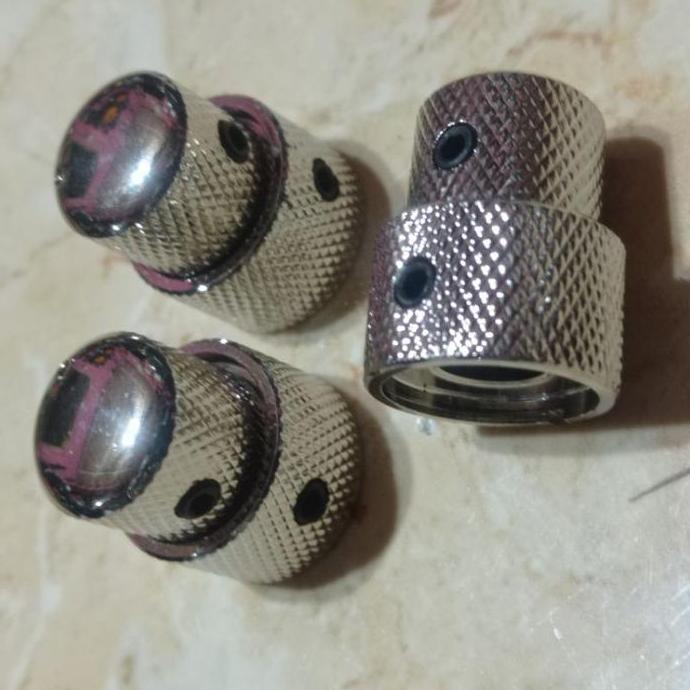 Murah Knop Potensio Tumpuk Chrome Untuk Bass Dan Gitar Elektrik Non COD