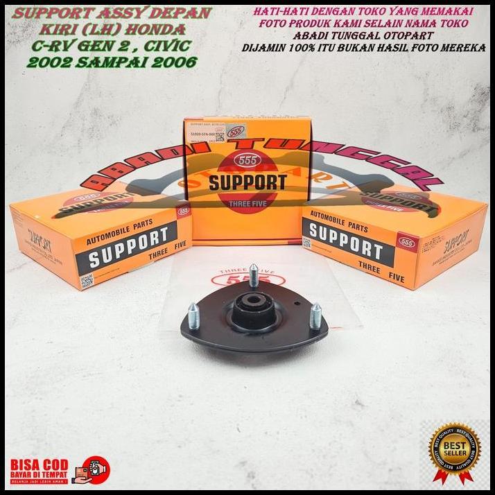 TERBARU KARET SUPOT SOK DEPAN KIRI HONDA CRV GEN 2 2002-2006 555 