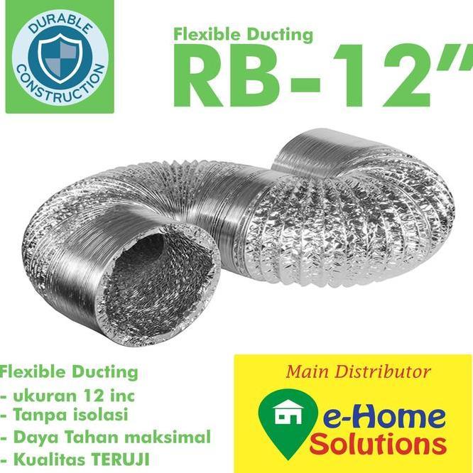 Alumunium Flexible Metalize Ducting 12 Inch