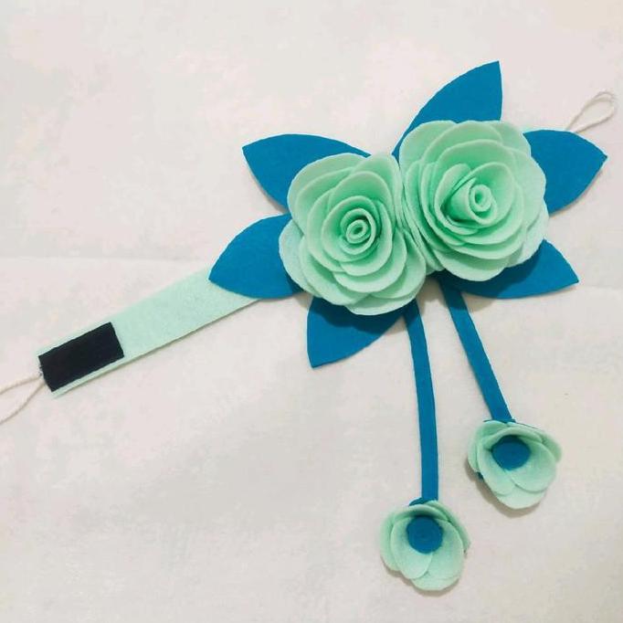 Lengkap- Ikat Gorden Bunga Mawar Baru