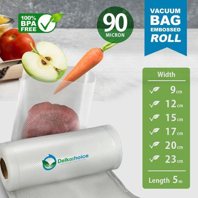 Foodpac- Plastik Vacuum Vacum Vakum Embossed Emboss Embos Roll 20X500