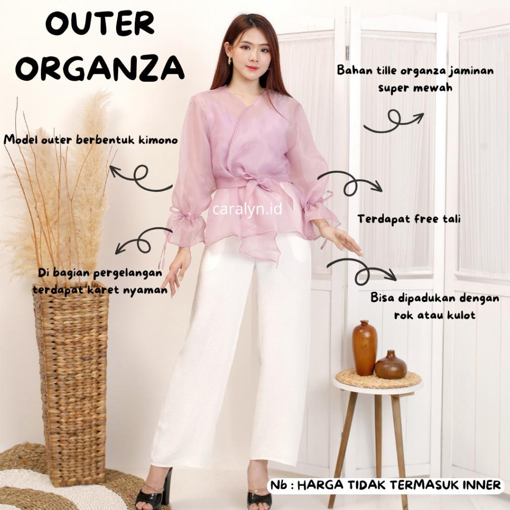 Murah Outer Organza Kekinian Outer Fleur Atasan