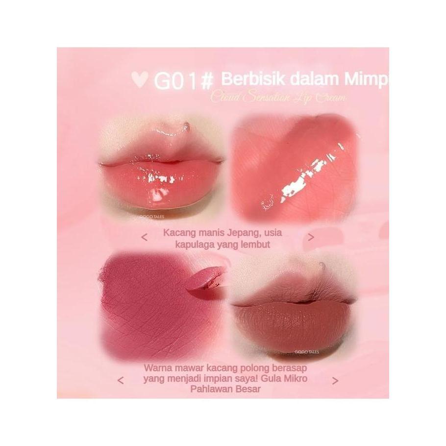 Bytlip- BpomCod | Lipstik Cloud Sense Duplex Lip Glaze Dual Colour Lip Glaze Headphone Lip Glaze Lip