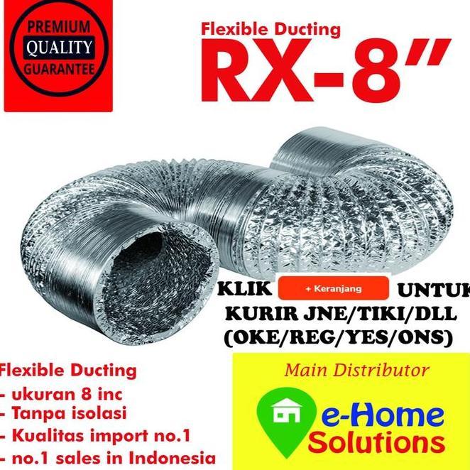 Alumunium Flexible Ducting 8 Inch 15 Meter