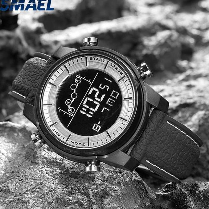 Wgwg- Jam Tangan Sport Digital Pria Wanita Merk Smael 1556