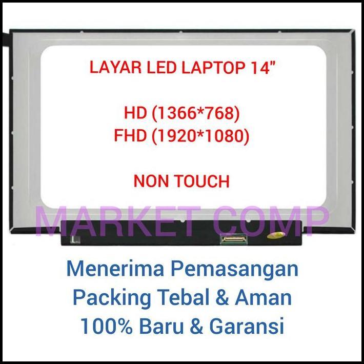 LAYAR LED LCD LAPTOP HP PAVILION HP 14 DV  14DV 14-DV 14-DV0000 14-DV1000 14-DV2000 14-DV0xxx 14-DV1