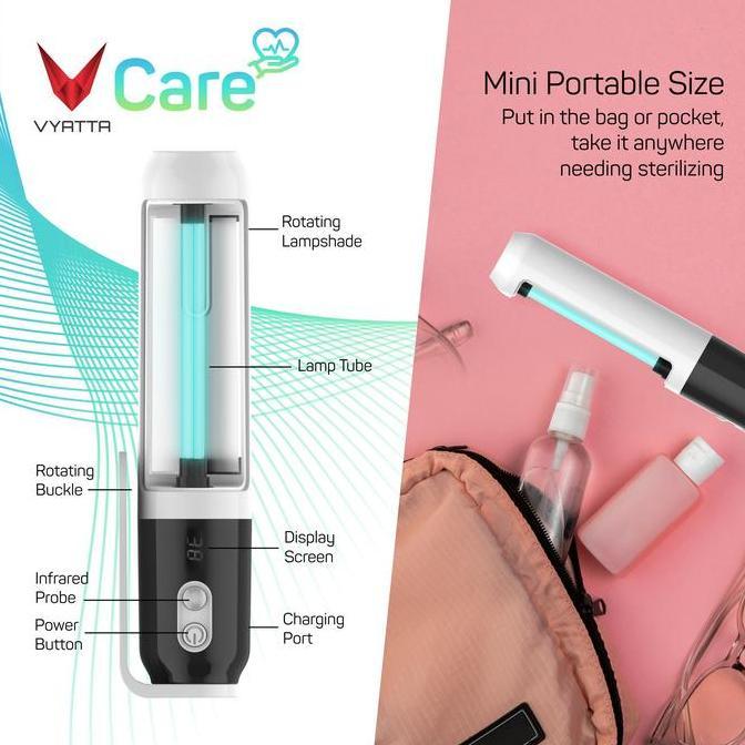 Bybyzx- Vcare Beam - Sterilizer Uv C + Ozone (Bacteria, Virus, Germs Killer)