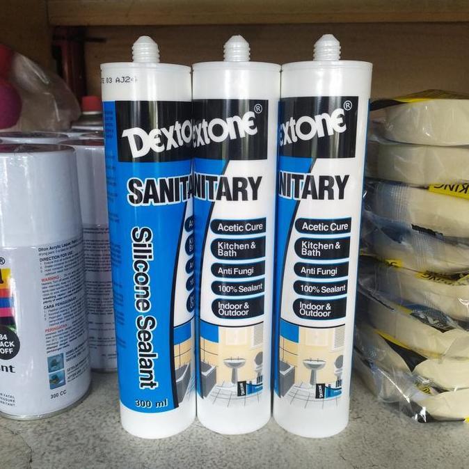 Qnqx- Silicone Sealant Sanitary Dextone / Sealant Dextone Sanitary 300Ml