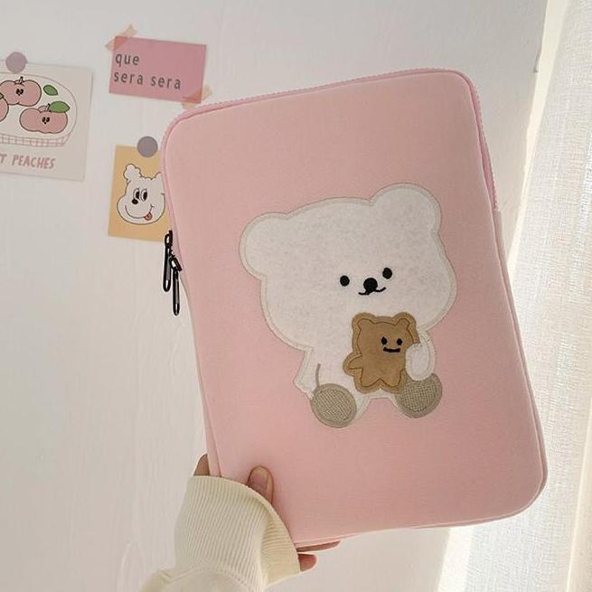 Sleeve Pouch Softcase Apple Ipad Air Gen 4Th 5Th 10,9 Inch Gambar Bear