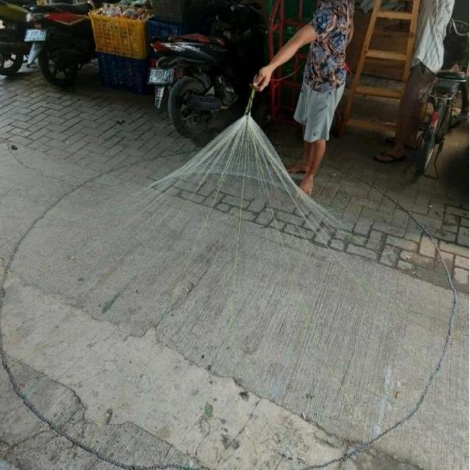 Jala serut sampling 2 meter panen udang parsial 3/4 inci siap pakai
