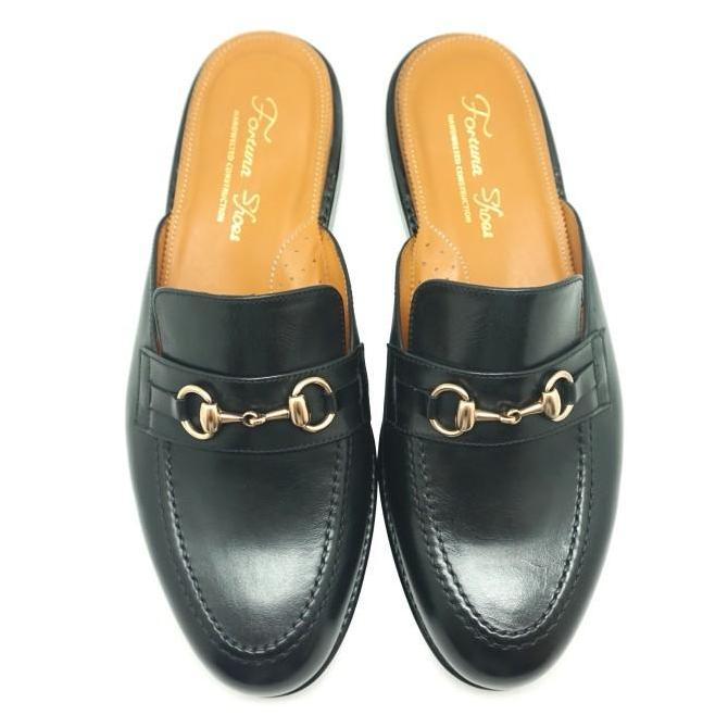 Murah Fortuna Shoes Sandal Kulit Pria Cassual - Half Vibram Mules