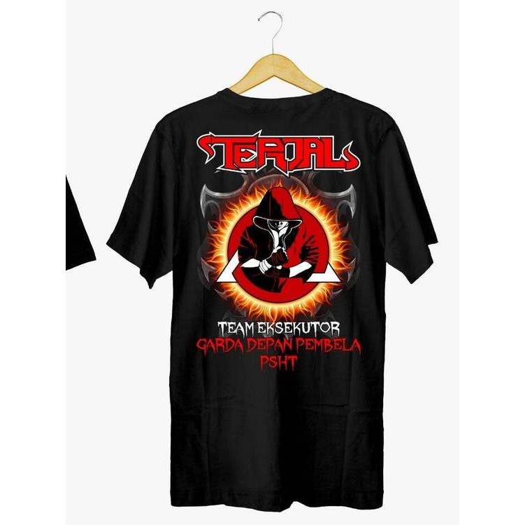 Kaos SH Terate Motif  Terjal Hitam | Kaos Terate Jalanan New