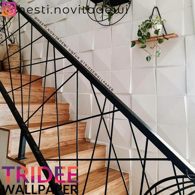 Wbex- Tridee Wallpanel Floral | Wallpaper Dinding Dekorasi