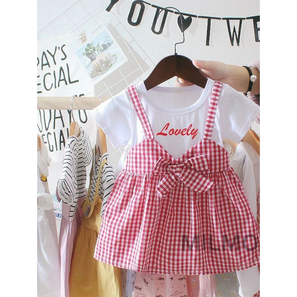 NUNA JAGIYA Milmode - Dress Anak Kayla Katun Bordir S-XL