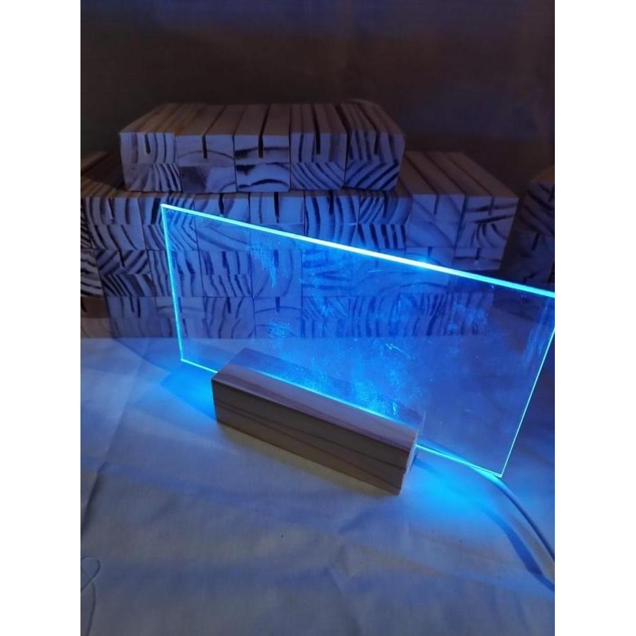 (Allthebest) base lamp acrylic A6/stand led acrylic/ tatakan lampu hias acrylic le
