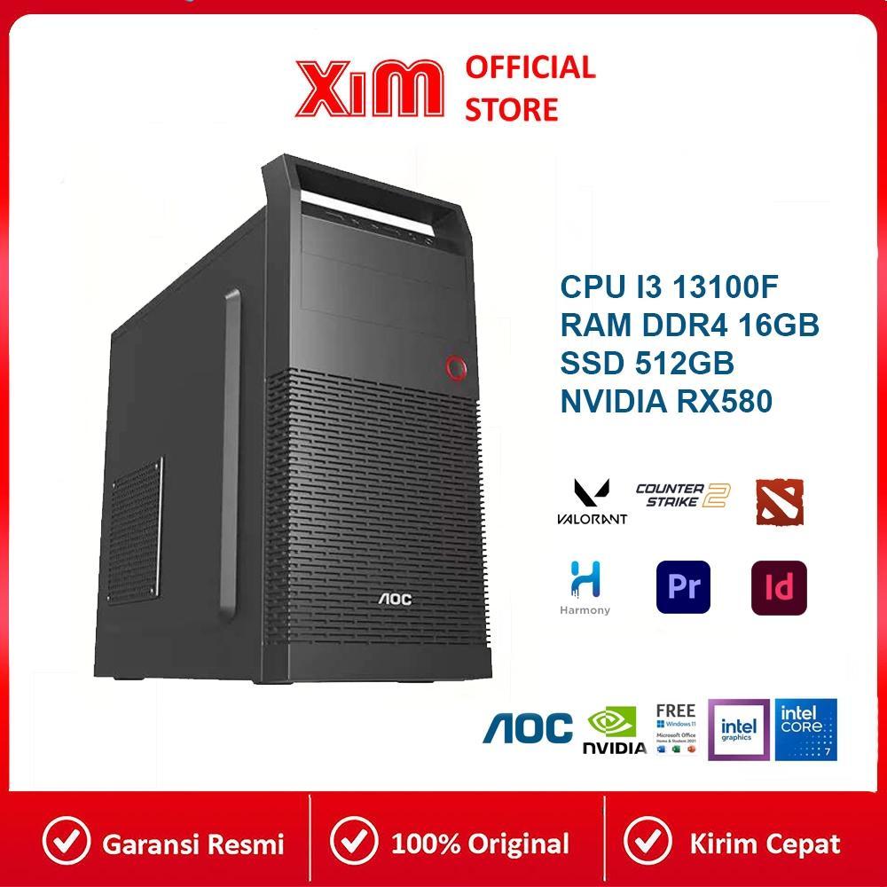 Paket Pc Gaming Aoc X Nvidia Rtx 3050 | Intel Core I5 / I3 | Ssd 512Gb - Rakitan Gaming High Perform
