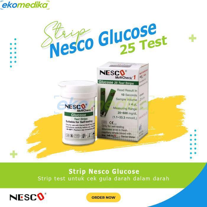 Strip Nesco Gula Darah / Glucose Strip / Nesco Glucose 25T