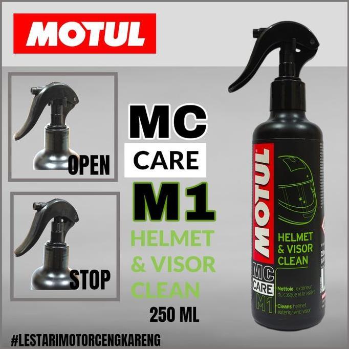 MOTUL HELMET CARE M1 PEMBERSIH CLEANER HELM VISOR AGV ARRAY DLL 250ML 100% ASLI ORIGINAL Motorcycle