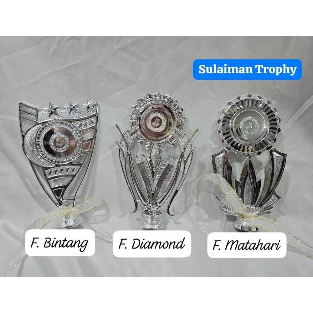 Piala Trophy Kaki 2 Platinum Silver Marmer Satuan