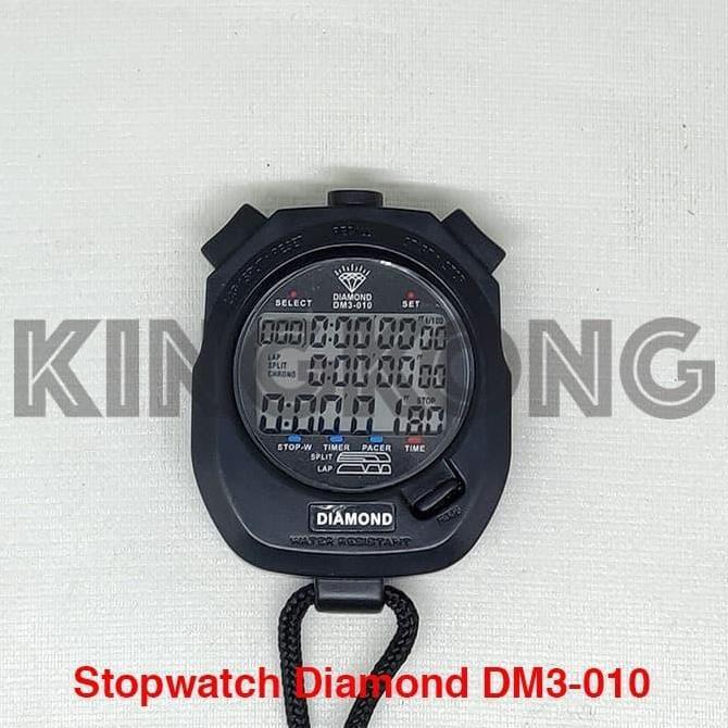 Stopwatch Diamond Original 10 Memory Digital Olahraga