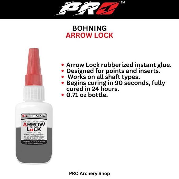 TERBARU LEM POINT & PIN INSERT BOHNING ARROW LOCK | ADHESIVES / LEM INSTANT ANAK PANAH CARBON ALUMIN