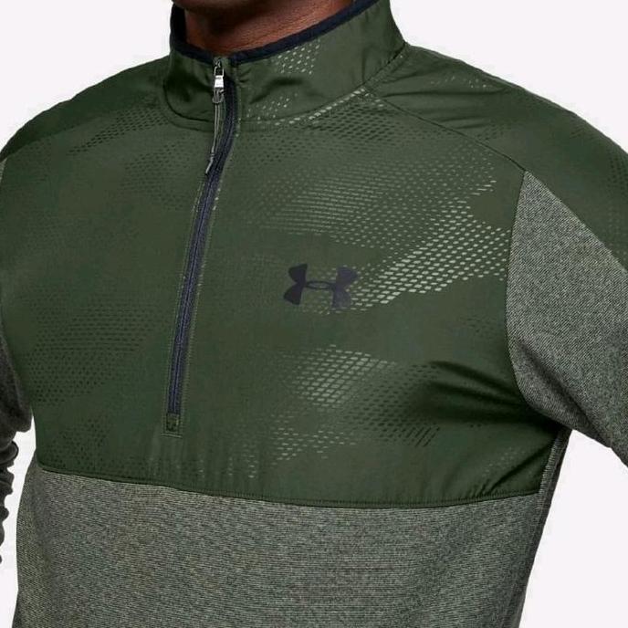 JAKET BIG SIZE ORIGINAL MENS UN ARM COLDGEAR INFRARED HALF ZIP JACKET