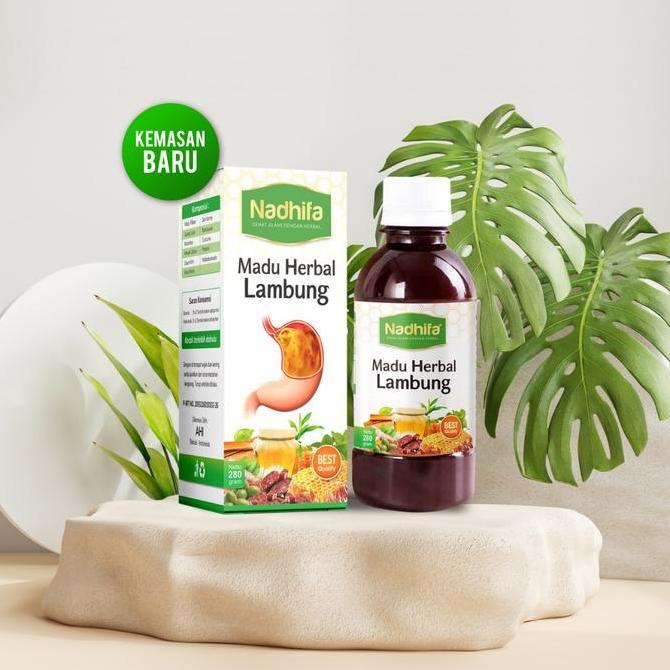 Healtiwi- Madu Herbal Lambung Nadhifa / Madu Sehat Lambung Nadhifa 280Gr - Madu Spesialis Maag & Typ