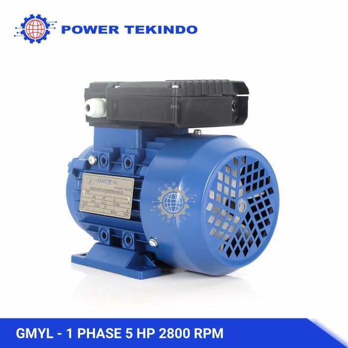 Famoze Pro Dinamo 1 Phase 5 Hp 2800 Rpm Elektro Motor 5 Pk Gmyl Original Dan Terpercaya