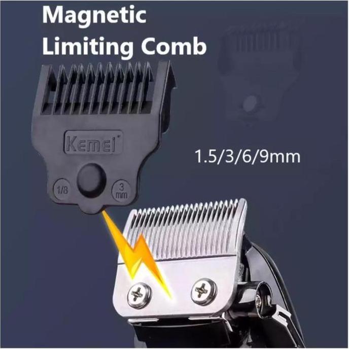 Ayokirim- Kemei Pg1990 Alat Cukur Listrik Kemei Pg1990 Cordless Usb Cable Km-Pg1990 Rechargeable Hai