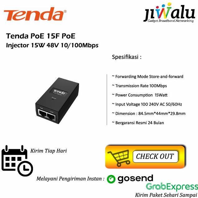 Lansungkirim- Tenda Poe 15F Poe Injector 15W 48V