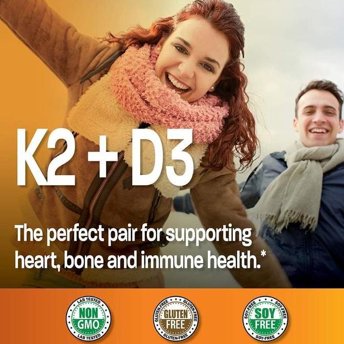 Lgsgkemas- Bronson K2 D3 | Bronson Vitamin K2 D3 5000 Iu | 120 Tabs | Bronson D3 K2 Bone & Health Su