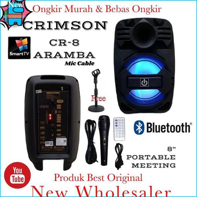 speaker aktif 8 inch crimson Cr8 Portable Aramba Karaoke original