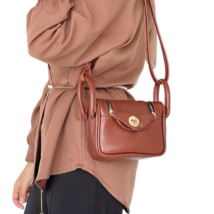 Beranigaya- [Lindi Mini] Wildanstore Tas Selempang Wanita Lindi Mini