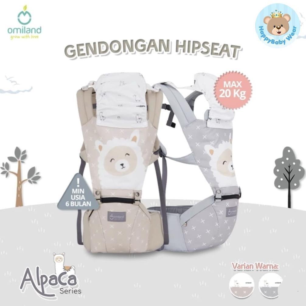 OMILAND Hipseat Gendongan bayi 6 Posisi Alpaca | Rainbow | Cube | Panda | Otter | | SLOTH Series Ter