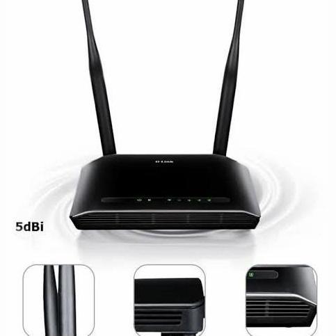 Lansungkirim- D-Link Dir-612 N300 Wireless Fast Ethernet Router Dlink Dir612 Dir 612
