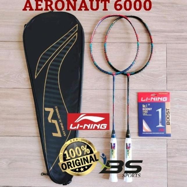 RAKET BADMINTON LINING AERONAUT 6000 COMBAT 6000C ORIGINAL