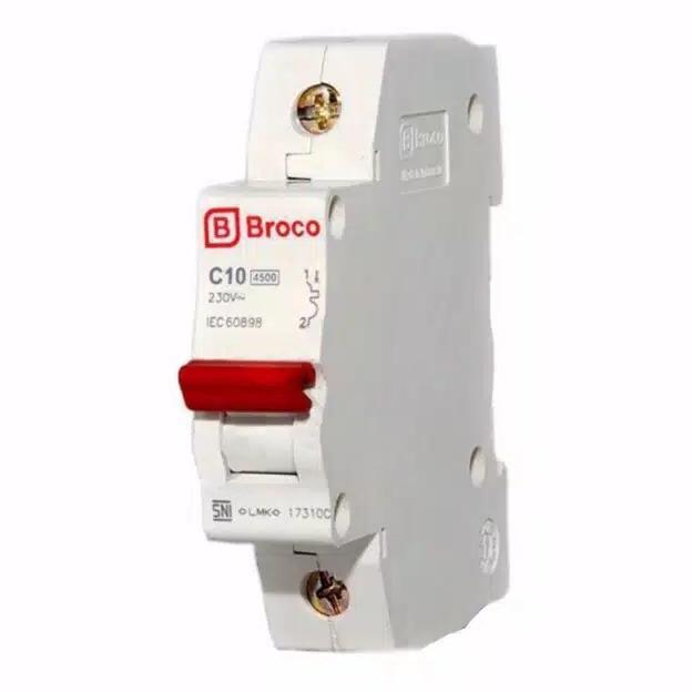 Fastrik- Broco Mcb 1P 10A 17310C / Mcb 10Ampere Broco 1Phase