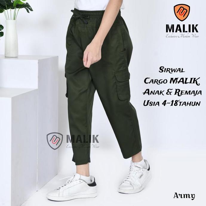 Lansungkirim- Sirwal Anak Cargo Celana Cargo Anak Laki Laki Remaja Sirwal Malik