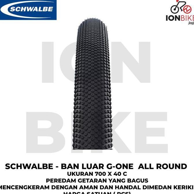 Ban Luar Schwalbe G One All Round 700 x 40 Kevlar Gravel CycloCross 29 Inch Gone G-one 700x40 c 35 3