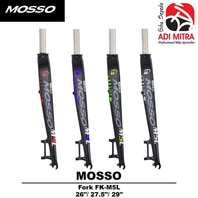 Mosso M5L Fork Rigid Disc Brake Fork Sepeda 26 / 27.5 / 29 Inch