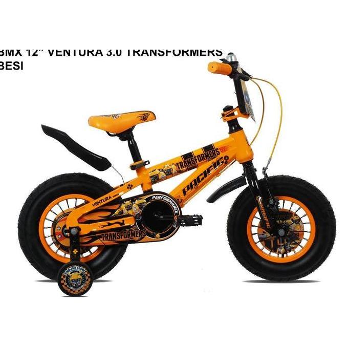 Sepeda Anak Bmx Pacific Ventura Transformer Bumblebee 3.0 12 Inch