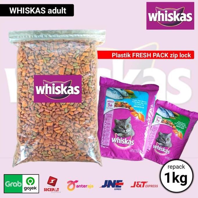 whiskas repack 1kg makanan kucing kering whiskas