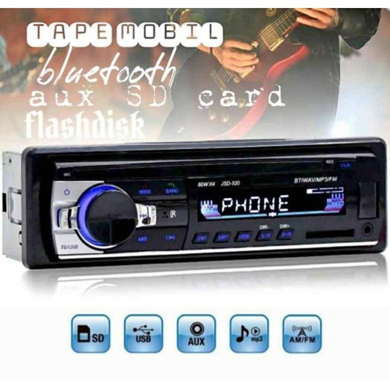 Zeepin Tape audio mobil bluetooth car MP3 / single din / Tape Mobil / Head unit / lagu / musik / amp