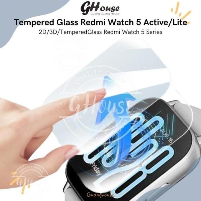 Anti Gores Redmi Watch 5 Active/Lite Tempered Glass Redmi Watch 5 Active/Lite 2D 3D TPU Hydrogel