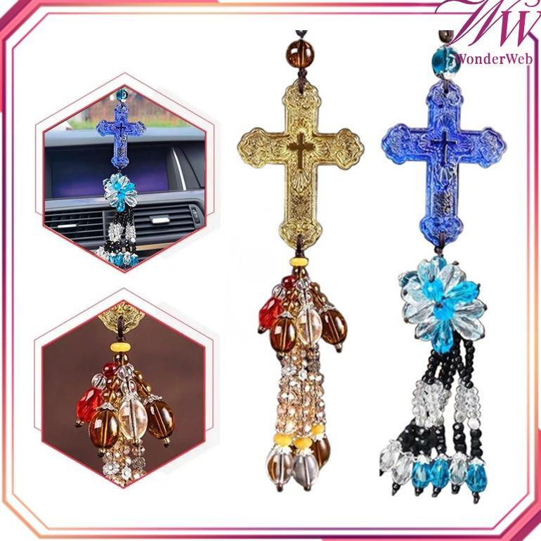 Gantungan Salib Spion Mobil Crystal Cross Gantungan Mobil Kristen Salib Mobil Gantungan Gantungan Pa